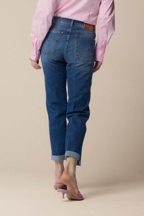 Chic three quarter length denim trousers - Trousers Denim GRANT