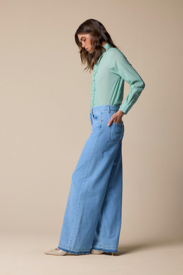 Stylish relaxed long denim trousers - Trousers Denim LULLA