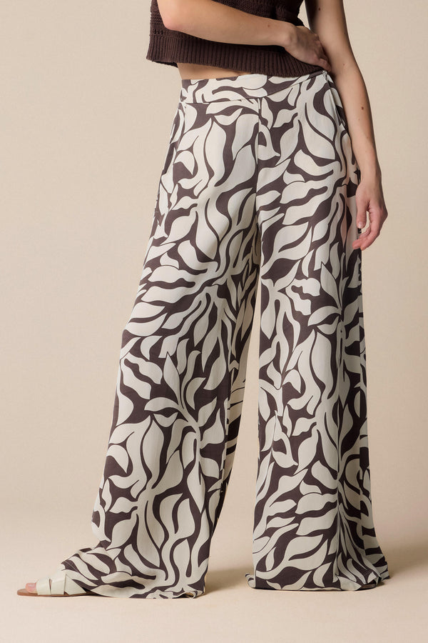 Pantalones estampado floral - ELENNYS - Pantalon   ELENNYS