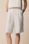 rope coloured knee-length casual shorts - Short HARVEY