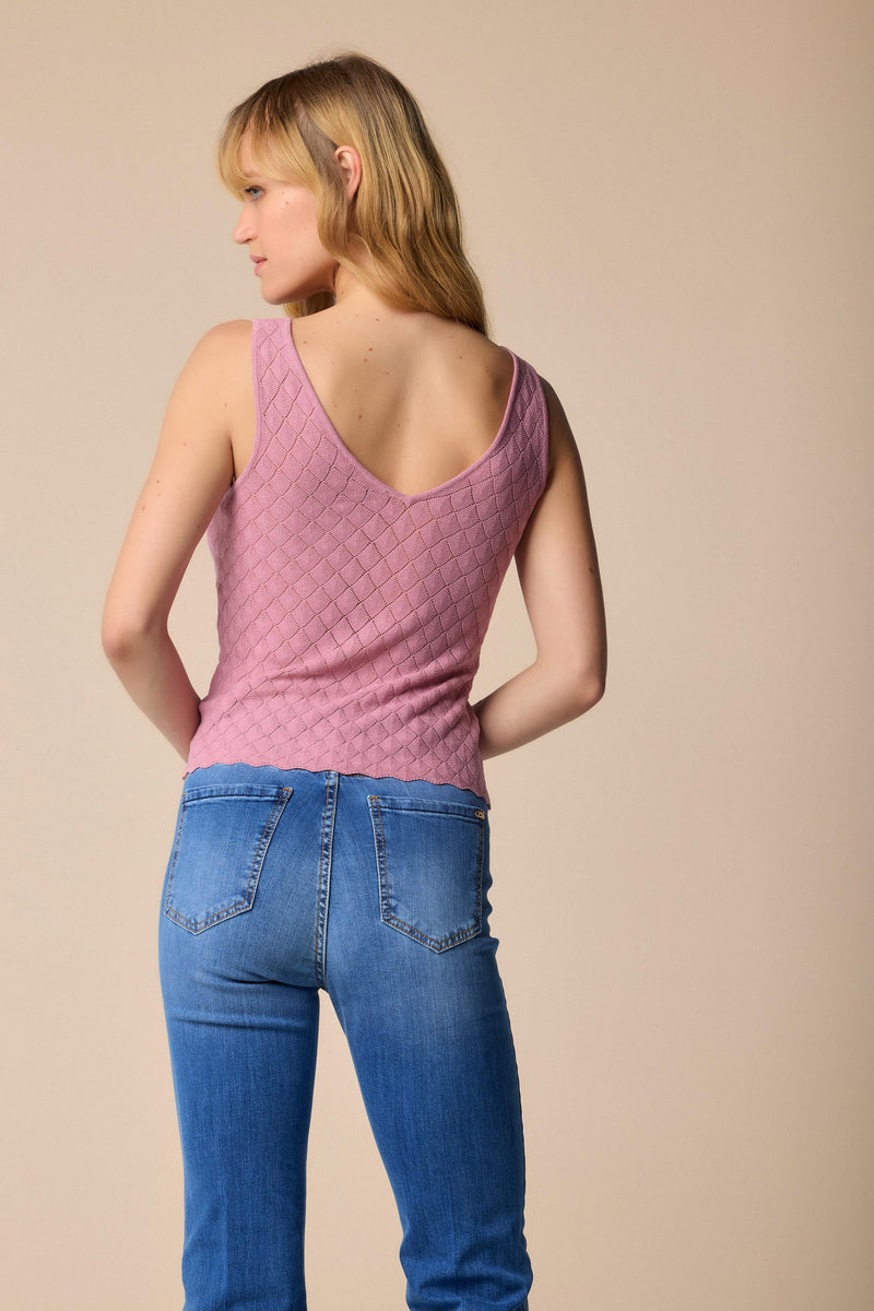 Stunning mesh style vest top - Top CUZIA