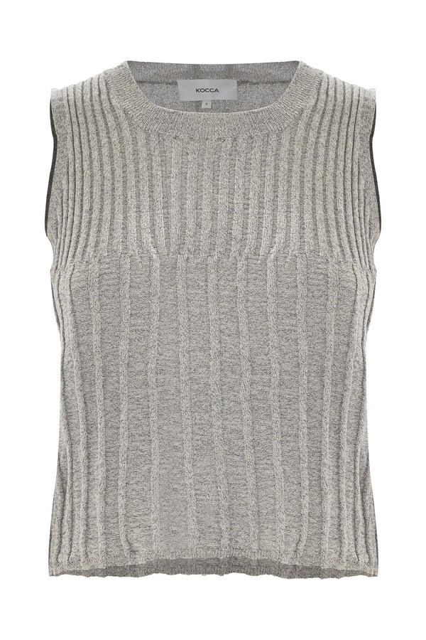 Top in maglia a costine - Top NORBERTA