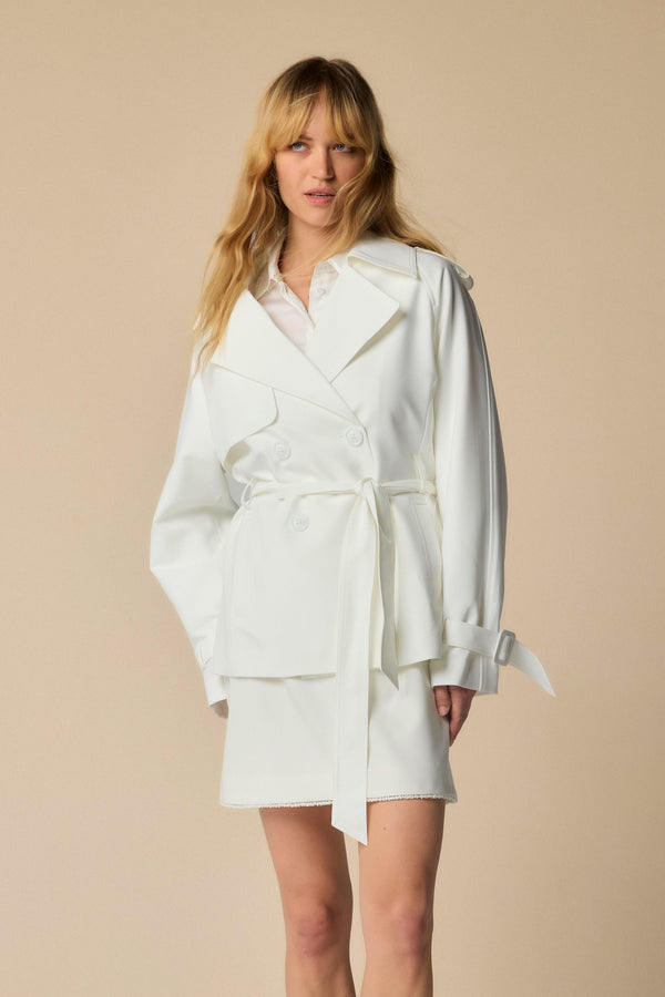 Chic elegant short trench coat - Trench KARL