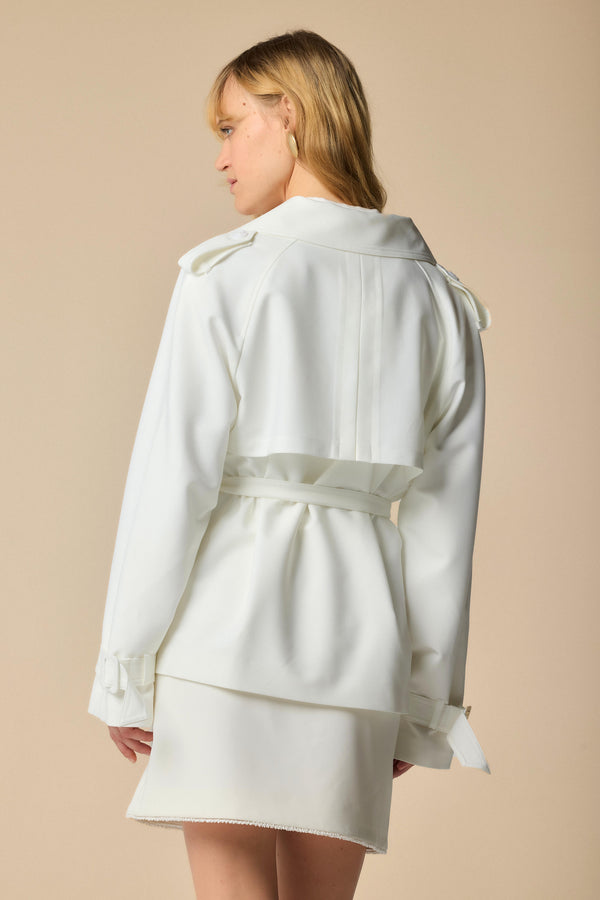 Chic elegant short trench coat - Trench KARL