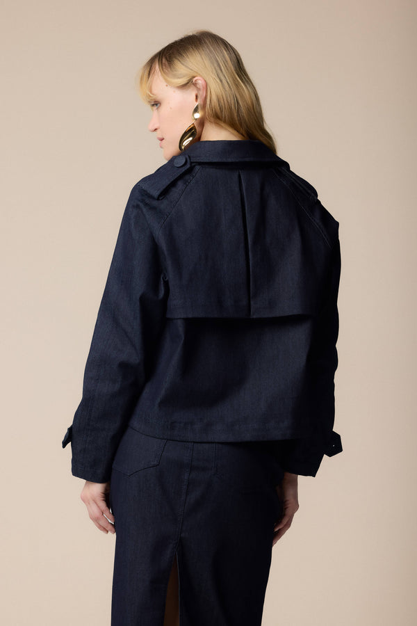 Trench corto in denim - Trench LILLI