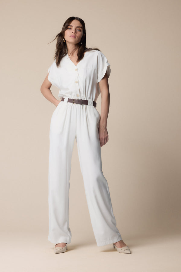 Chic shirt style one piece - Jumpsuit  LACYLL