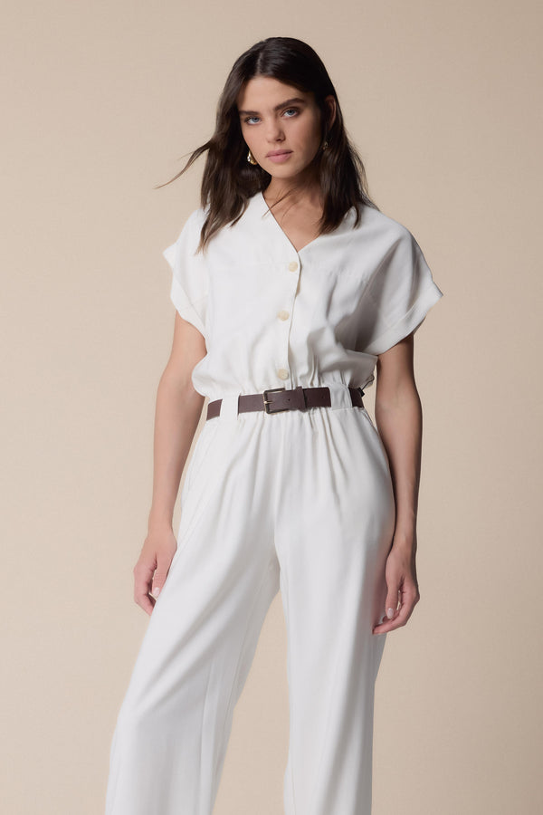 Chic shirt style one piece - Jumpsuit  LACYLL