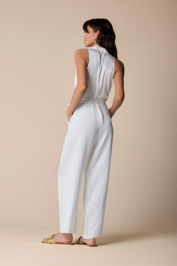 Short sleeved shirt style one piece - Jumpsuit  KASSIA