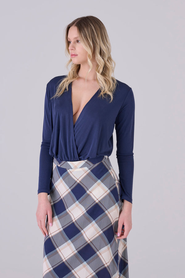 Blusa body manica lunga - BLUSA A BODY ANASX