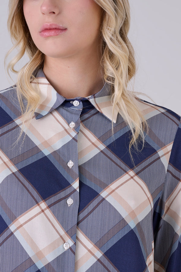 Camicia manica lunga check - CAMICIA A QUADRI MANILAX