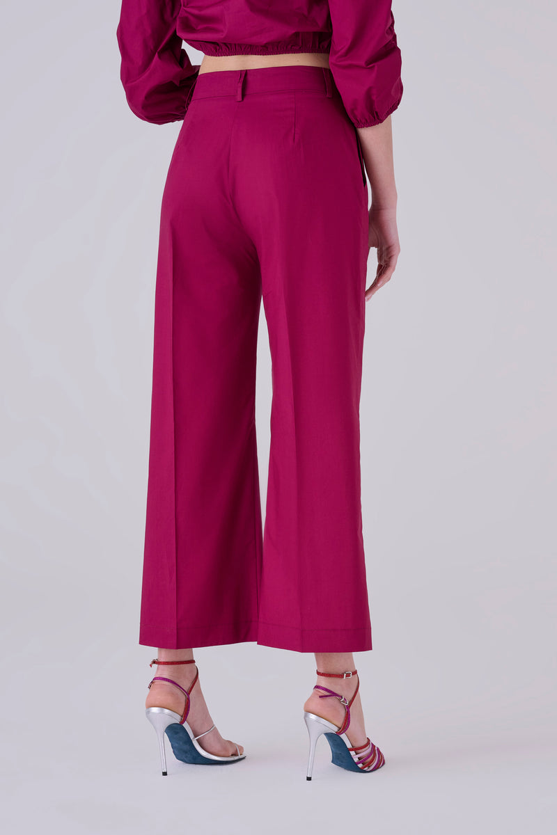 Pantaloni taglio dritto in cotone - PANTALONE FASHION DAFNIX