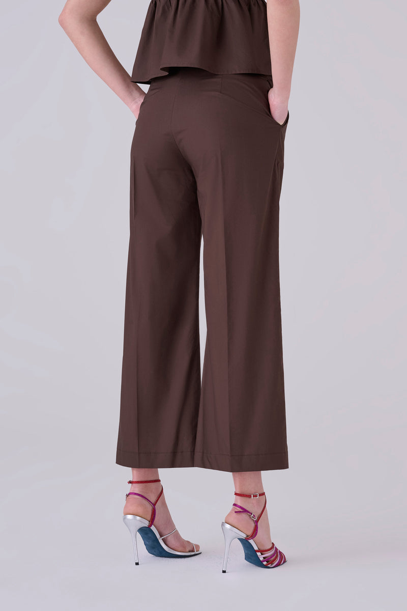 Pantaloni taglio dritto in cotone - PANTALONE FASHION DAFNIX