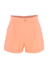 Pantaloncini a vita alta con pieghe e fibbia in metallo - SHORT TAMINO