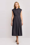 Sleeveless shirt-style long summer dress - Dress REIMUND
