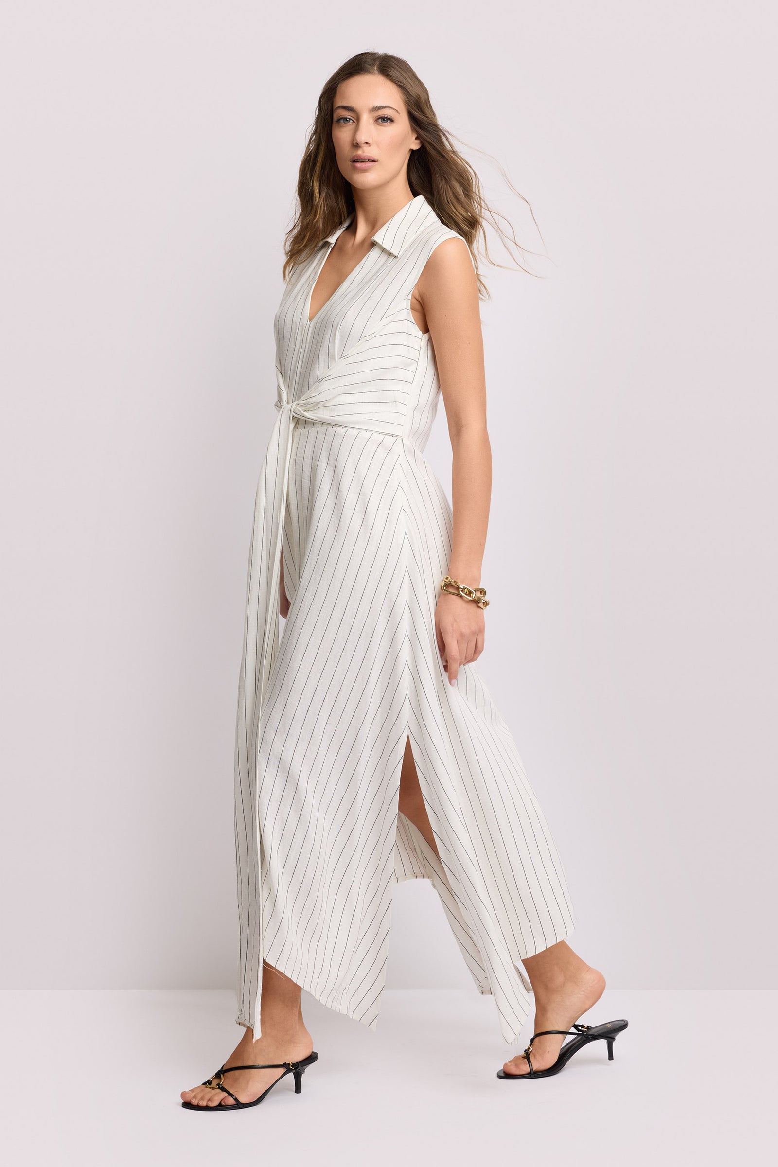 white toga dress Full length toga style dress - Dress MILY