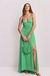 Vestido largo satinado - Vestido ADEMAR