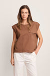 Top estructurado con bolsillo - Blusa IRMINIA