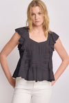 Chic vest style lacy top - Blouse MAURY