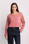 Blusa cropped in cotone - Felpa M/L JUSTAMIN Kocca