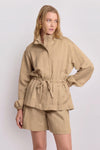 Chaqueta técnica con lazada - Chaqueta DONATILLA