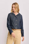 Cazadora vaquera con capucha - Chaqueta de mezclilla DARINDO