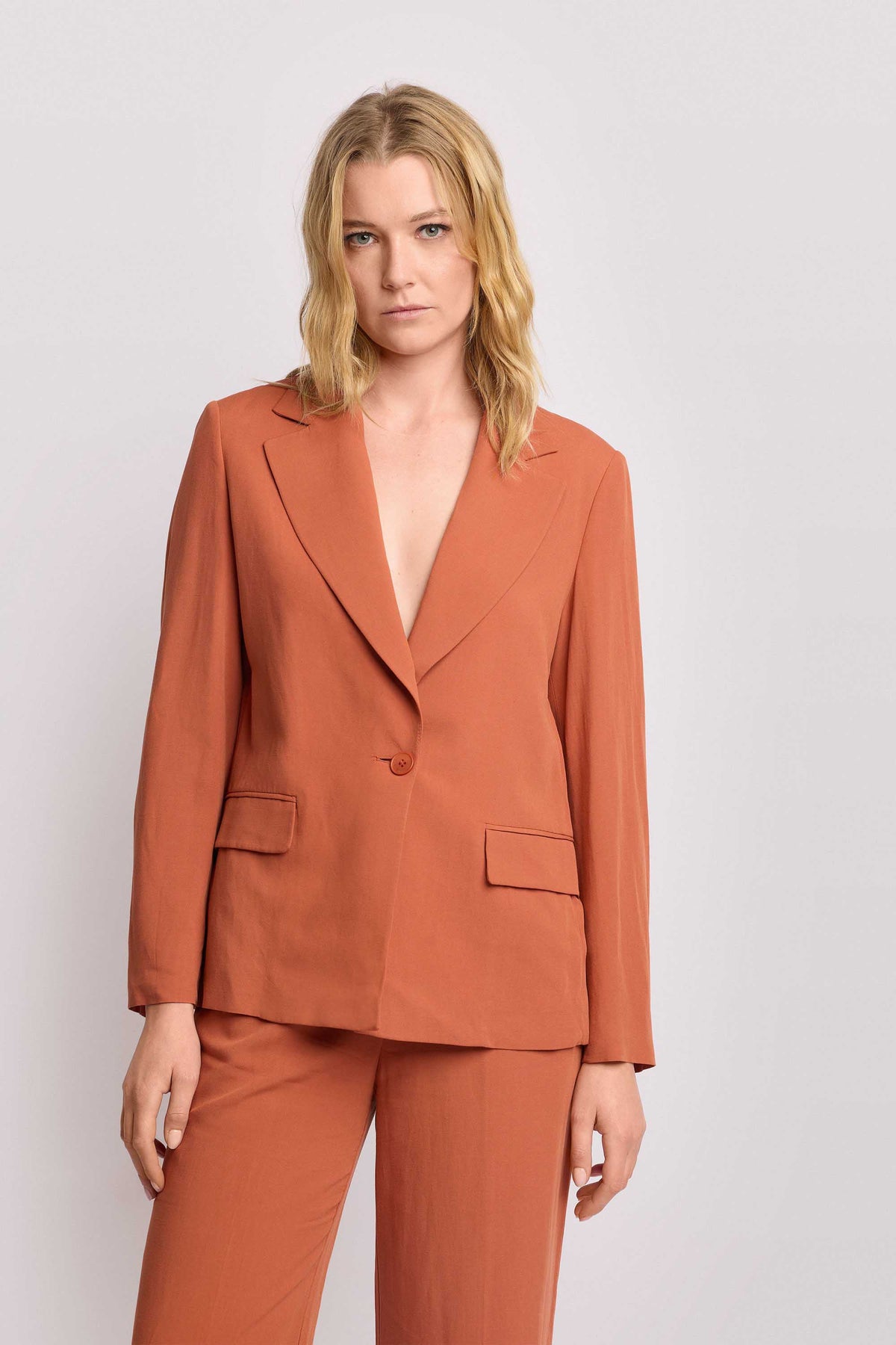 Vhersily Tailleur Donna Pantaloni e Giacca 2 Pezzi - Strisce Completo Business Ufficio Blazer - con Colletto a Revers Dritta Vita Alta Tailleurs Casuale Chic Tuta Completa