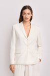 Americana texturizada blanca - Chaqueta NATANIEL