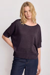 Wide necked short sleeved sweater - Sweater  FABRICE