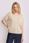 Wide necked short sleeved sweater - Sweater  FABRICE