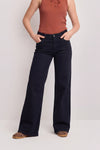 Pantaloni in cotone taglio flare - PANTALONE COLOR GERBERT