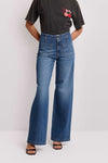 Jeans wide leg con bolsillos de parche - Vaqueros LILIANE
