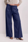 Relaxed elasticated cotton trousers - Trousers MALWIDA