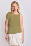 Top asimétrico con anilla - Camiseta CELIDONIA