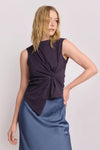 Top con detalle de nudo - Camiseta FAUSTINE