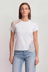 T-shirt con inserti in pizzo - T-SHIRT M/M FERMINA