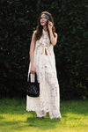 Stylish full length lace dress - Dress KEDTOKX
