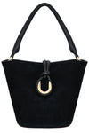 Fashionable soft suede bag - Bag PANAROX