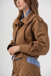 Waist length contoured oversized jacket - Jacket GAMBARDX
