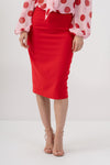 Falda de tubo roja - Falda BATTITOX