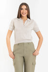 Stylish cropped short sleeved top - Sweater M/M AMALUREX