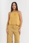 Haut sans manches col halter fin - Top In Maglia  KANLOVEX