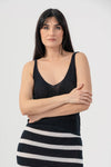 Top in cotone con scollo a V - Pantaloni AULRETHX