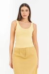 Top da donna aderente in viscosa con scollo rotondo - Top KARLOTTAX