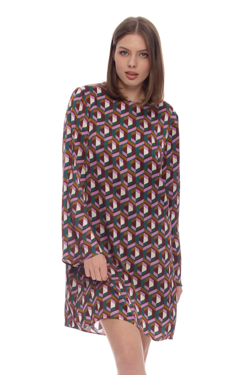 Geometric patterned dress - Dress AHRONG