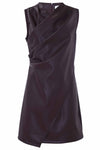 Faux leather sheath dress - Dress PAOLA