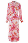 Long elegant patterned dress - Dress SOPHIA