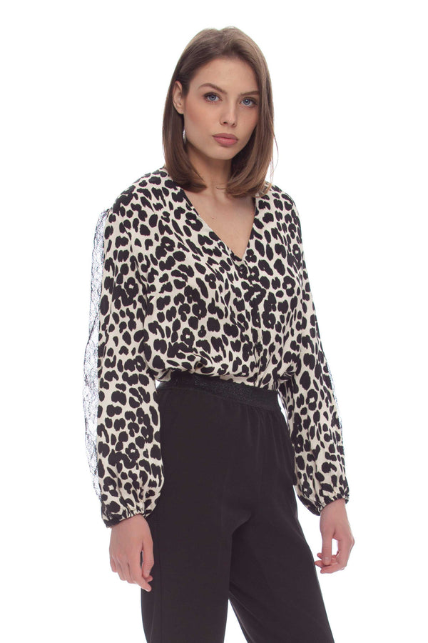 Animal print blouse - Blouse BINLON