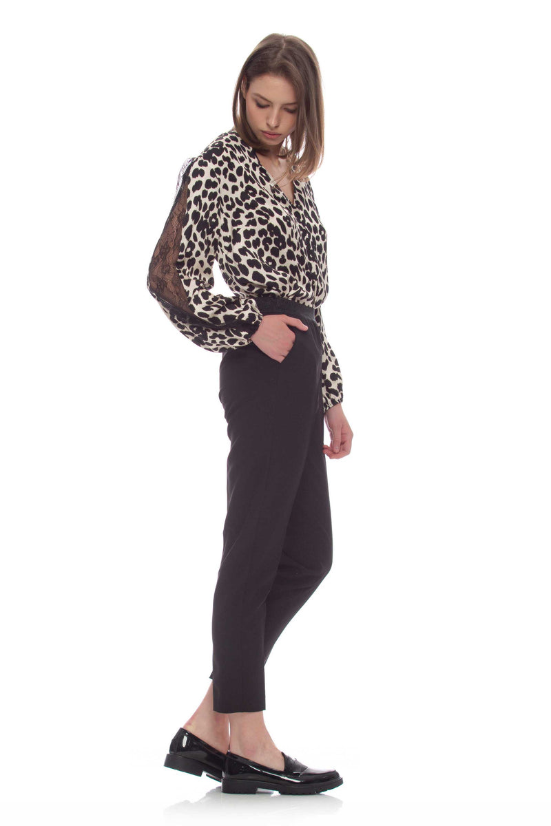 Blusa fantasia animalier - Blusa BINLON