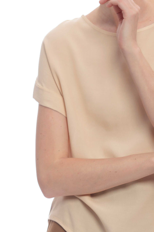 Viscose blouse with lapels - Blouse RAETARRA