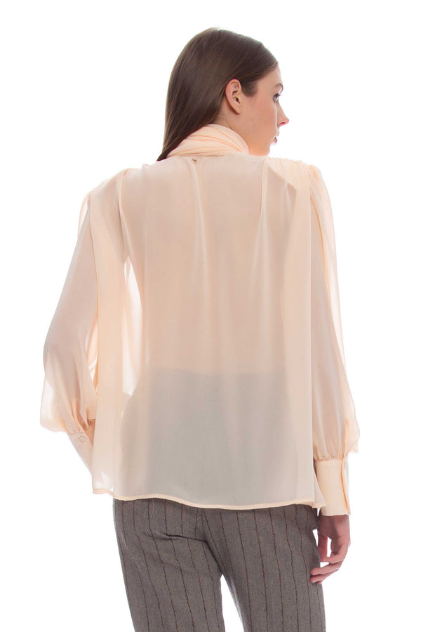 Elegant women's blouse with buttons - Blouse AGAZIO